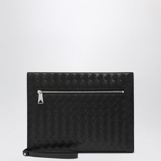 Bottega Veneta Black Intrecciato document holder