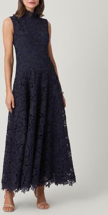 Shoshanna Empire Lace Tory Dress in Navy at Nordstrom, Size 10