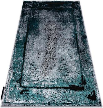 RugsX Rugsx - Alfombra De Luxe Moderna 624 Marco - Structural Gris / Verde Green 240x340 Cm