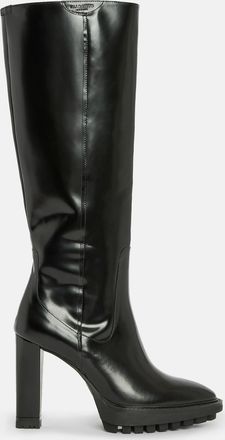 AllSaints Womens Cow Leather Harlem Knee High Leather Boots, Size: UK 8/US 11/EU 41