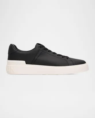 Balmain Men & apos;s B-Court Calfskin Low-Top Sneakers