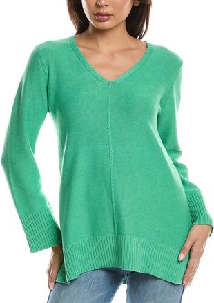 Fort&eacute; Cashmere Easy V-Neck Sweater