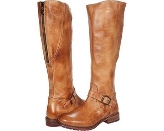 Bed St&uuml; Bed Stu Glaye F315401 Womens Brown Leather Mid Calf Riding Boots RHS2385