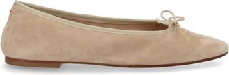 Aeyde Light Beige Dolphin Suede Flats
