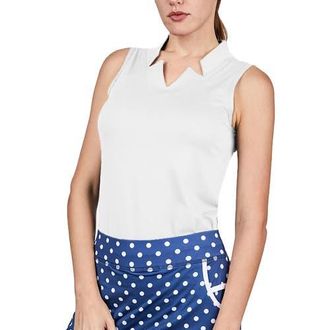 Sofibella Golf Colors Sleeveless Womens Golf Shirt in White at Nordstrom, Size Small