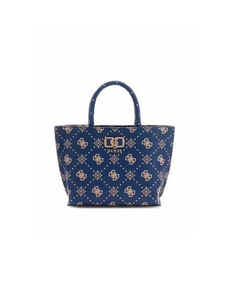 Guess Handtas Marineblauw Logo