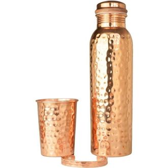 OEM Set De Regalo De Cobre: Botella, Taza Y Pulsera