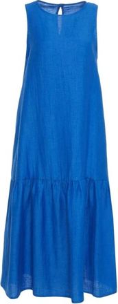 Kaos Kaos, Kleedjes, Dames, Blauw, S, Linnen, Linnen Jurk Rp 1Mr 066