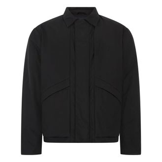 Herno Jassen, Heren, Zwart, L, Polyester, Bomber met kraag
