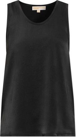 Michael Kors Tops, Dames, Zwart, XS, Polyester, Satin Mouwloze Top