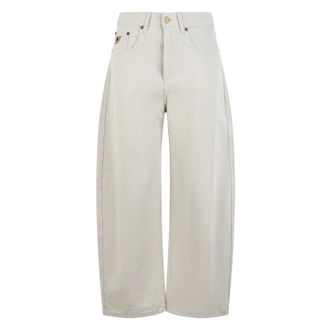 Lois Loose-fit Jeans, female, Beige, Size: W24 Wide Jeans