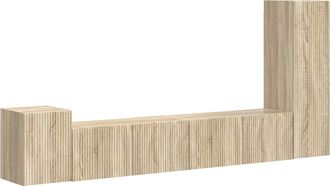 vidaXL Conjunto De Mueble De Tv 3 Uds. Roble Sonoma Vidaxl