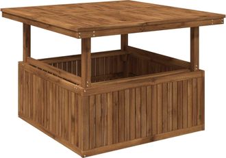 vidaXL Mesa De Caf&eacute; De Jard&iacute;n De Madera Acacia Altura Ajustable Vidaxl