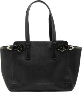 Ferragamo Pre-owned Handbags, female, Black, Size: ONE SIZE Pre-owned Handbag