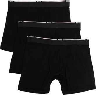 BOSS Boxer con logo (3 pezzi) - Nero