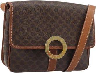 Celine Pre-owned Cross Body Bags, female, Brown, Size: ONE SIZE Pre-owned Vintage Shoulder Bag