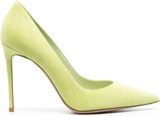 Le Silla Eva 105mm suede pumps - women - Goat Skin/Calf Leather/Rubber/Calf Suede - 41.5 - Green