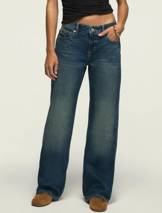 Lucky Brand Womens Baggy Wide Leg