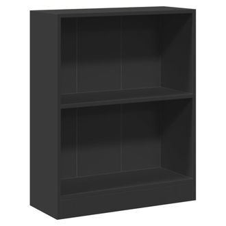 vidaXL Libreria Nera 60x24x76 Cm In Legno Multistrato - Vidaxl