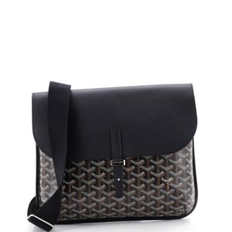 Goyard Coursier Messenger Bag Coated Canvas and Leather