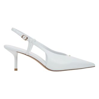Estro & Luminara Pumps, female, White, Size: 10 US Pointed Toe Slingback Pumps
