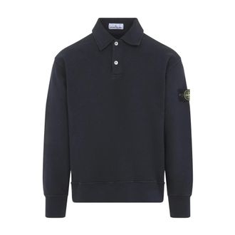 Stone Island Polo a maniche lunghe - - Sweatshirts & Hoodies - Uomo - Blu - M
