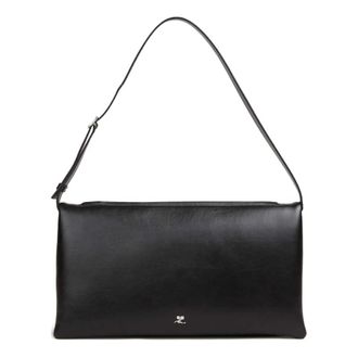 Courr&egrave;ges Shoulder Bags, female, Black, Size: ONE SIZE Cuff Leather Bag