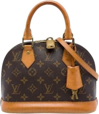 Louis Vuitton Pre-owned Alma BB - Dames - Vintage Mini Tas - Bruin - ONE Size - Leer - Vintage