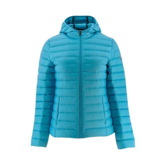 Jott Getailleerde Parka met Capuchon Clo&eacute; - Dames - Winterjassen - Blauw - XS - Leer - Jassen