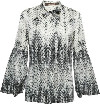 Roberto Cavalli Top con stampa - Bianco