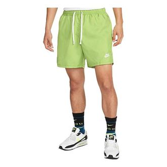 Nike Mens Nike Sportswear Sport Essentials Solid Color Lacing Straight Sports Shorts Green DM6830-332