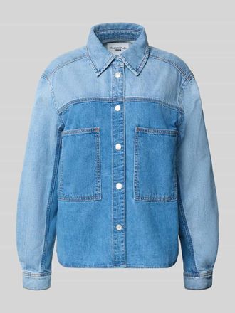 Marc O'Polo Denim Marc OPolo Denim Relaxed Fit Jeansbluse aus Baumwoll-Ananas-Mix in Jeansblau, Gr&ouml;&szlig;e XL