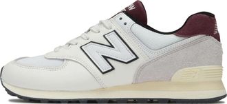 New Balance 574 White Burgundy U574YR2