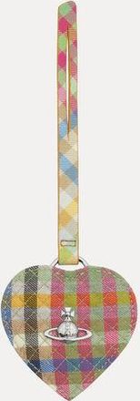 Vivienne Westwood Heart Mirror Charm Heather Check Multi One Size Women