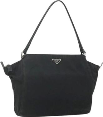 Prada Pre-owned Shoulder Bags, female, Black, Size: ONE SIZE Pre-owned Vintage Tote Bag