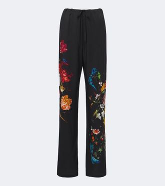 Dries Van Noten Floral straight pants