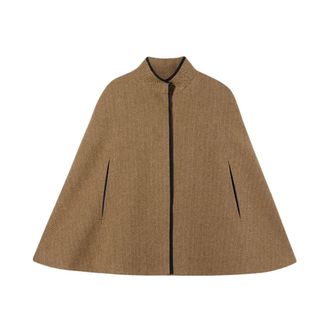 Brooks Brothers Abrigo Capa Espiga - Jackets - Mujer - Marr&oacute;n - 3XS