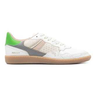 Hidnander Sneakers, male, White, Size: 8 1/2 US Mega T Leather Sneakers