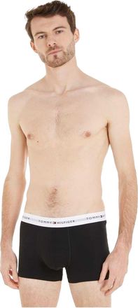 Tommy Hilfiger Klassieke boxershorts van katoenmix voor heren (set van 3) (Zwart, Wit)