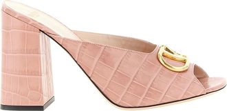 Valentino Garavani Slides - Dames - Muiltjes - Roze - 35 EU - Leer - Schoenen