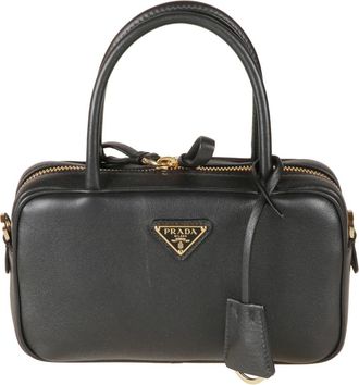 Prada Tassen, Dames, Zwart, ONE Size, Leer, 1Bb 152 Handtas