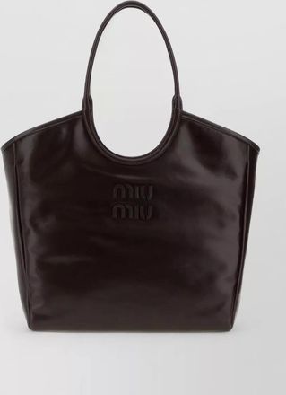 Miu Miu ivy leather tote bag