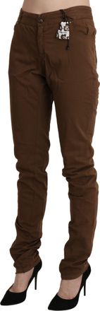 Ermanno Scervino High Waist Skinny Trouser Cotton Womens Pants