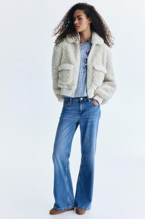 H&M Wide Regular Jeans in Denim Blue at Nordstrom, Size 10