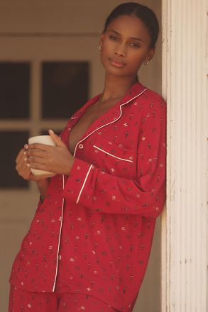 Eberjey Gisele Long-Sleeve Printed Pajama Set