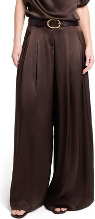 TWP Drew Stretch Silk Wide Leg Pants in Delicioso at Nordstrom, Size 4