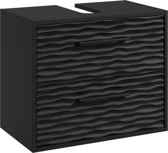 Badplaats Mueble bajo lavabo Etna 60 x 35 x 50 cm - Negro mate - Mueble de