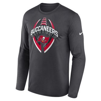 Nike Tampa Bay Buccaneers Legend Icon Nike Mens Dri-FIT NFL Long-Sleeve T-Shirt in Grey | NKHT06F8B-NCF