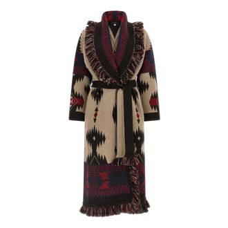 Alanui Icon Jacquard Coat - female - Alanui - Long Knitwear - Multicolor - S - Knitwear
