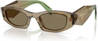Prada PR B16S Zonnebrillen - Dames - Zonnebrillen - Bruin - 50 MM - Accessoires